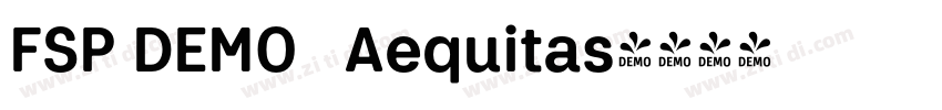 FSP DEMO   Aequitas字体转换